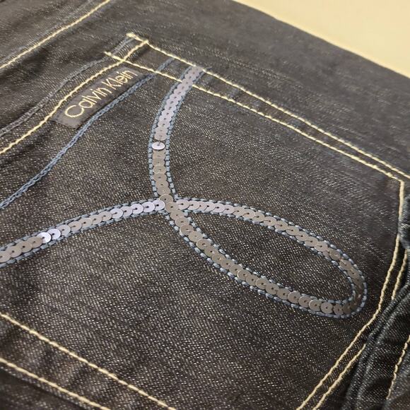 Calvin Klein Jeans Womens 22W x 32 Blue Denim Bootcut Pants Plus Size Jeans - Picture 11 of 11